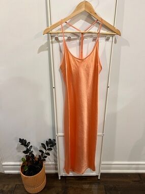 Alexander Wang Wash + Go Slip Dress in Papaya